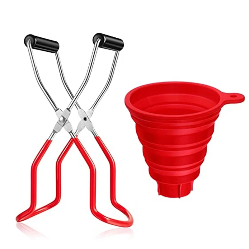 Canning Jar Lifter and Silicone Collapsible Funnel Kits -Compatible with Wide Mouth and Regular Mason Jars
Canning Jar Lifter and Silicone Collapsible Funnel Kits -Compatible with Wide Mouth and Regular Mason Jars