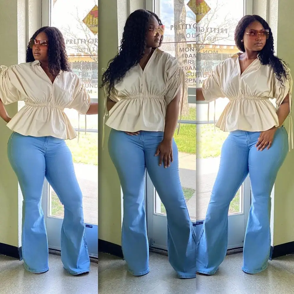 New casual loose solid color women's shirt summer fashion V-neck lotus leaf short sleeve T-shirt 
New casual loose solid color women's shirt summer fashion V-neck lotus leaf short sleeve T-shirt