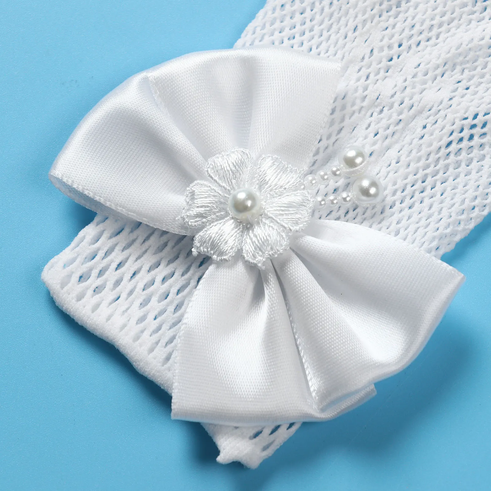 Kids Flower Girls Mesh Gloves Bowknot Embroidered Pearls Elastic Gloves Wedding Mittens Banquet Party Fancy Costume Accessories
Kids Flower Girls Mesh Gloves Bowknot Embroidered Pearls Elastic Gloves Wedding Mittens Banquet Party Fancy Costume Accessories