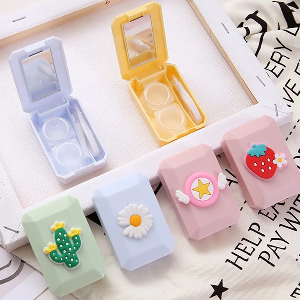 Cute Contact Lenses Cosmetic Contact Box Portable Care Box With Mirror Holder Container Travel Accessories New
Cute Contact Lenses Cosmetic Contact Box Portable Care Box With Mirror Holder Container Travel Accessories New