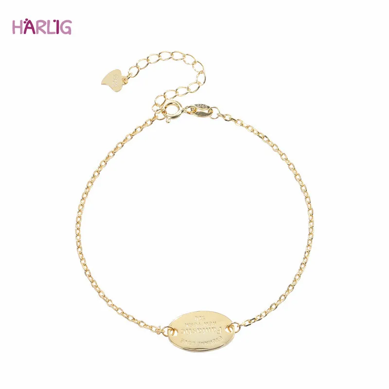 Harlig Серебро S925 золотой цвет браслет для женщин Аллергия Бесплатная мода ювелирные изделия модный стиль
Harlig Серебро S925 золотой цвет браслет для женщин Аллергия Бесплатная мода ювелирные изделия модный стиль