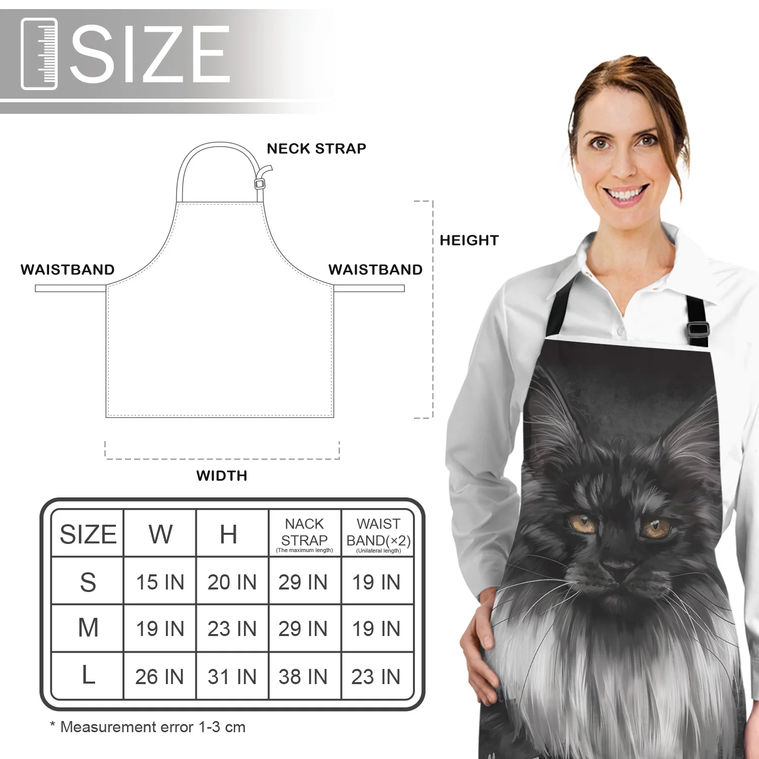 Kitchen Apron Black Cat With Hair Mystery Sleeveless Canvas Aprons for Men Women Home Cleaning Tools
Kitchen Apron Black Cat With Hair Mystery Sleeveless Canvas Aprons for Men Women Home Cleaning Tools