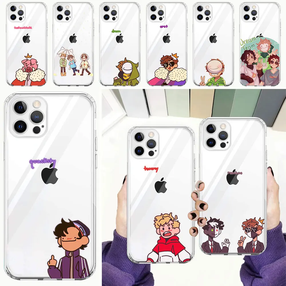 Dream Smp Luxury Soft TPU Phone Case For iPhone 13 12 11 Pro Max 8 7 Plus X XS Max XR SE 2020 Transparent Shell Silicone Coque
Dream Smp Luxury Soft TPU Phone Case For iPhone 13 12 11 Pro Max 8 7 Plus X XS Max XR SE 2020 Transparent Shell Silicone Coque