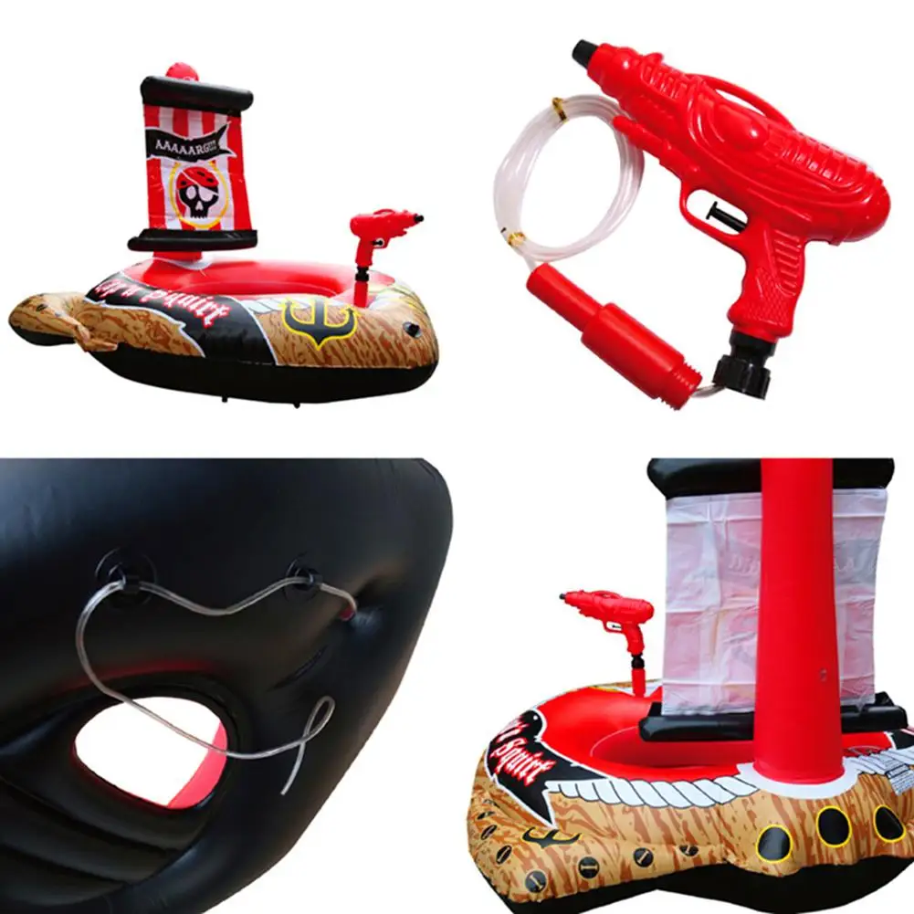 Inflatable Pirate Boat Durable Cooling Swimming Pool Float Sprinking Toy For Children Unicorn Unicornio Pool Flamingo
Inflatable Pirate Boat Durable Cooling Swimming Pool Float Sprinking Toy For Children Unicorn Unicornio Pool Flamingo