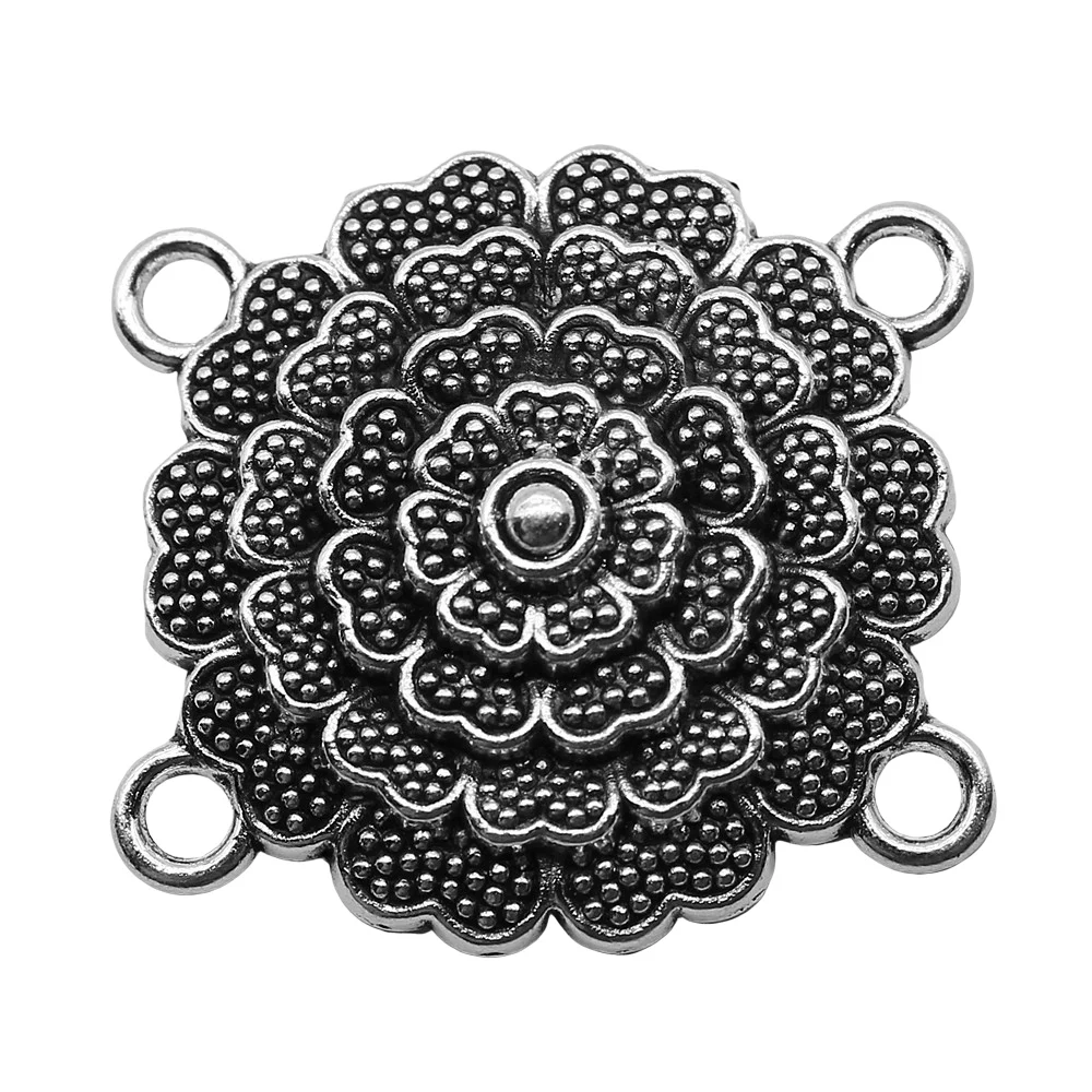 4pcs Body Chain Flower Porous Connectors Charms Antique Silver Color 28x30mm DIY Making Accessoreis
4pcs Body Chain Flower Porous Connectors Charms Antique Silver Color 28x30mm DIY Making Accessoreis
