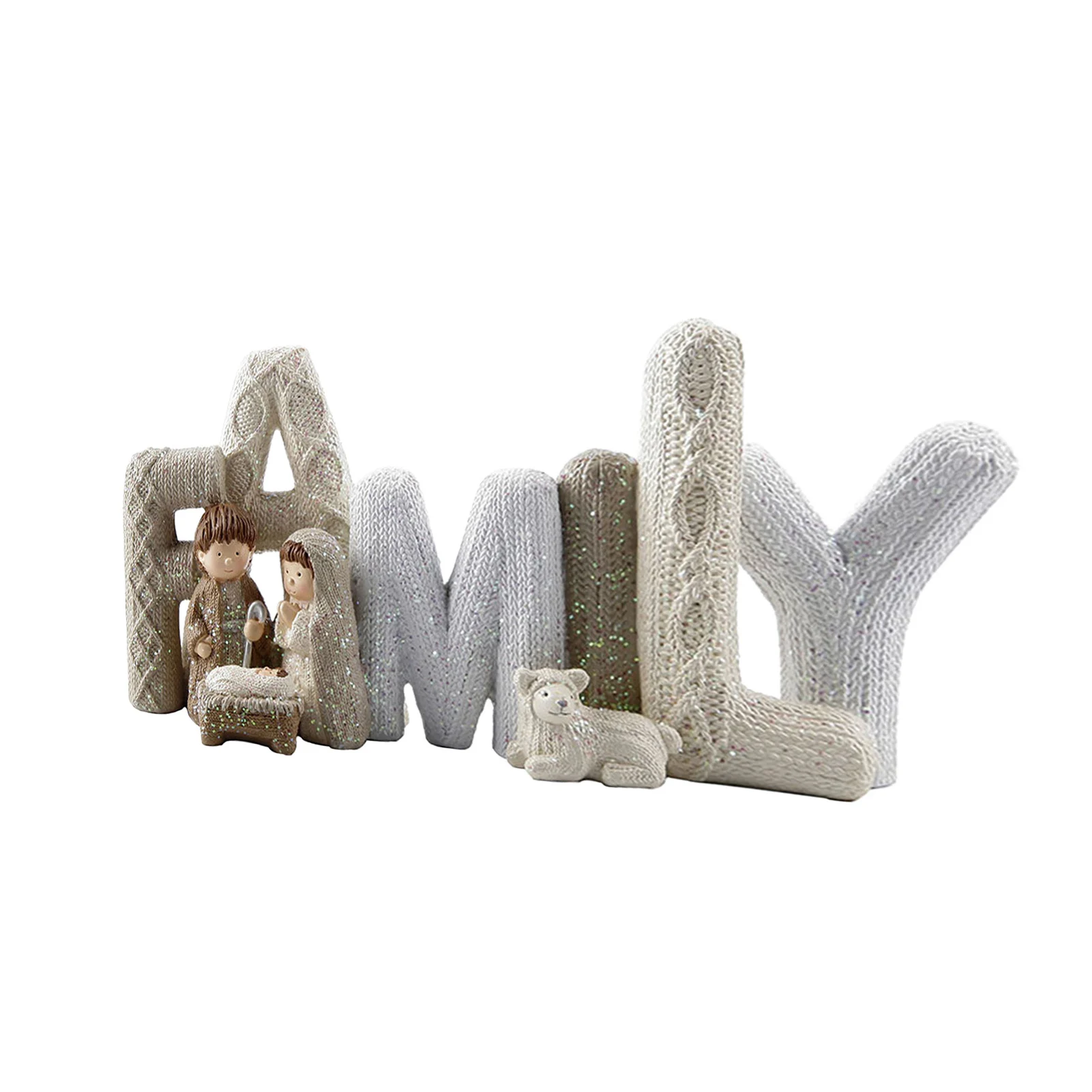 Family Love Delightful Beautiful Letter Nativity Ornament Christmas Decor Elegant Nativity Set Nativity Ornament Holy Resin Craf
Family Love Delightful Beautiful Letter Nativity Ornament Christmas Decor Elegant Nativity Set Nativity Ornament Holy Resin Craf