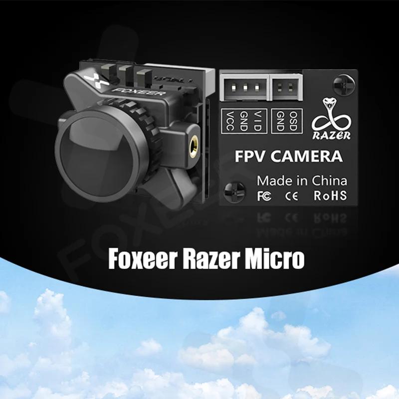 Free shipping Foxeer Razer Micro 1200TVL 1.8mm Lens FPV Camera PAL/NTSC Switchable System 4:3 For Racing Drone | Игрушки и хобби