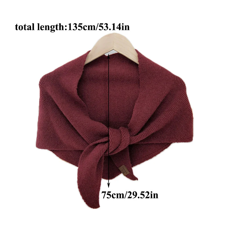 Fashion Female Neckerchief Triangle Scarf Solid Color Imitation Cashmere Shrugs Double-Sided Knitted Scarf Neck Collar Scarf
Fashion Female Neckerchief Triangle Scarf Solid Color Imitation Cashmere Shrugs Double-Sided Knitted Scarf Neck Collar Scarf