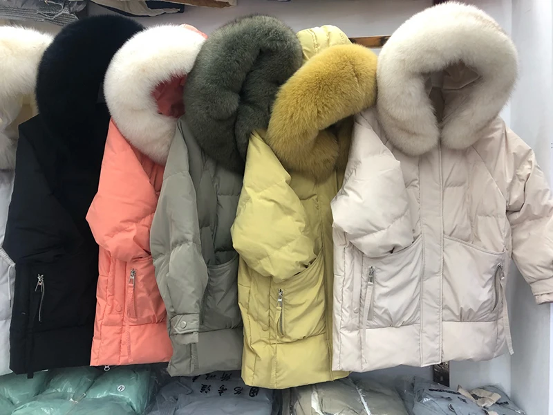 Down jacket women's mid-length Pop new style fox real fur collar autumn and winter jacket down
Down jacket women's mid-length Pop new style fox real fur collar autumn and winter jacket down