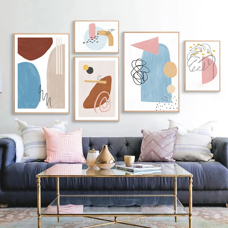 Abstract Colorful Geometric Leaf Line Modern Posters Canvas Painting Wall Art Print Picture for Bedroom Interior Home Decoration
Abstract Colorful Geometric Leaf Line Modern Posters Canvas Painting Wall Art Print Picture for Bedroom Interior Home Decoration