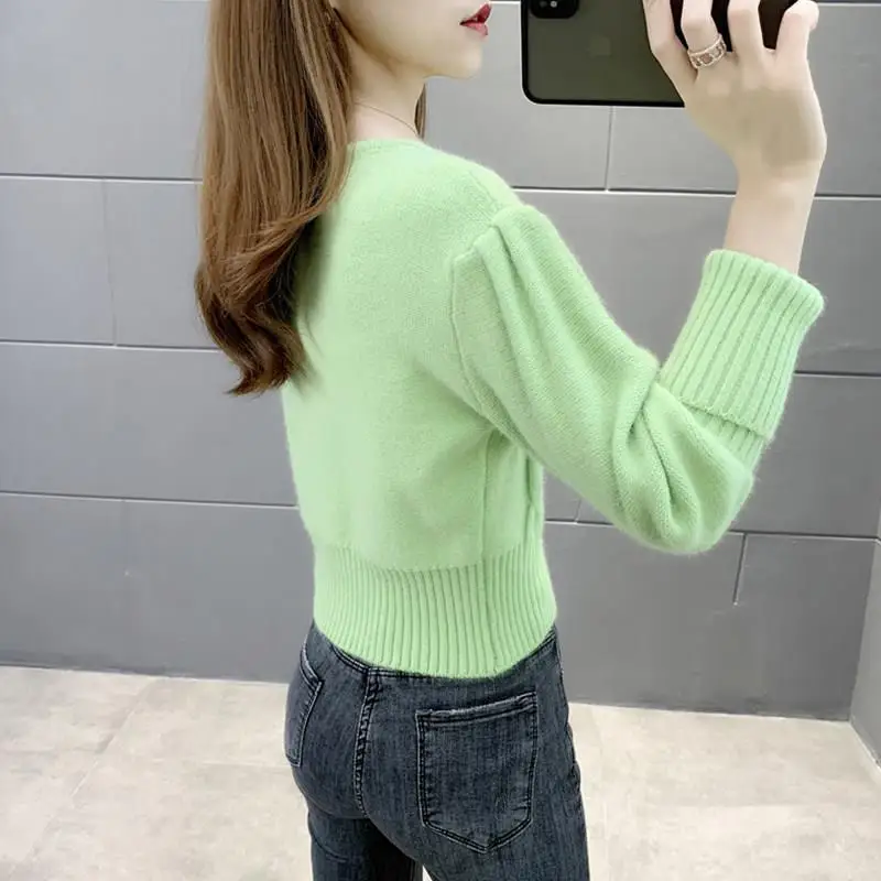 Small top women's spring clothing 2021 new foreign style bubble sleeve knitwear short small sweater jacket fashion
Small top women's spring clothing 2021 new foreign style bubble sleeve knitwear short small sweater jacket fashion