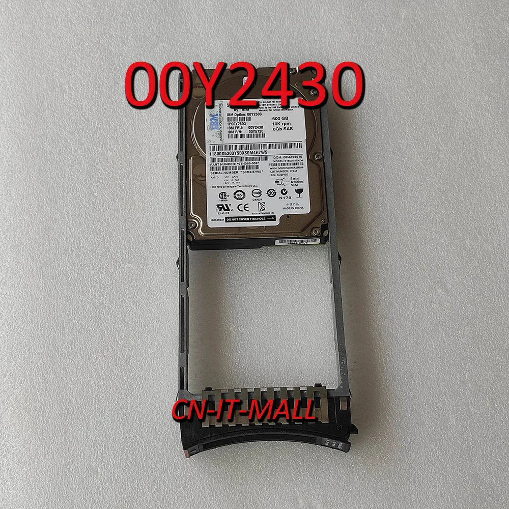 2.5 00MJ145 00Y2430 00Y2503 600G 10K SAS 6G 600GB for V3700 V3500 Internal Hard Drive
2.5 00MJ145 00Y2430 00Y2503 600G 10K SAS 6G 600GB for V3700 V3500 Internal Hard Drive