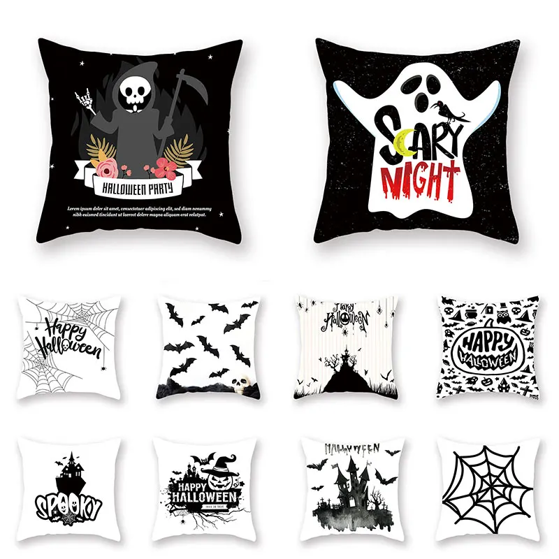Comfortable Halloween Style Pillowcases Home Textile Products Breathable Printed Pillowcases Cushion Covers
Comfortable Halloween Style Pillowcases Home Textile Products Breathable Printed Pillowcases Cushion Covers