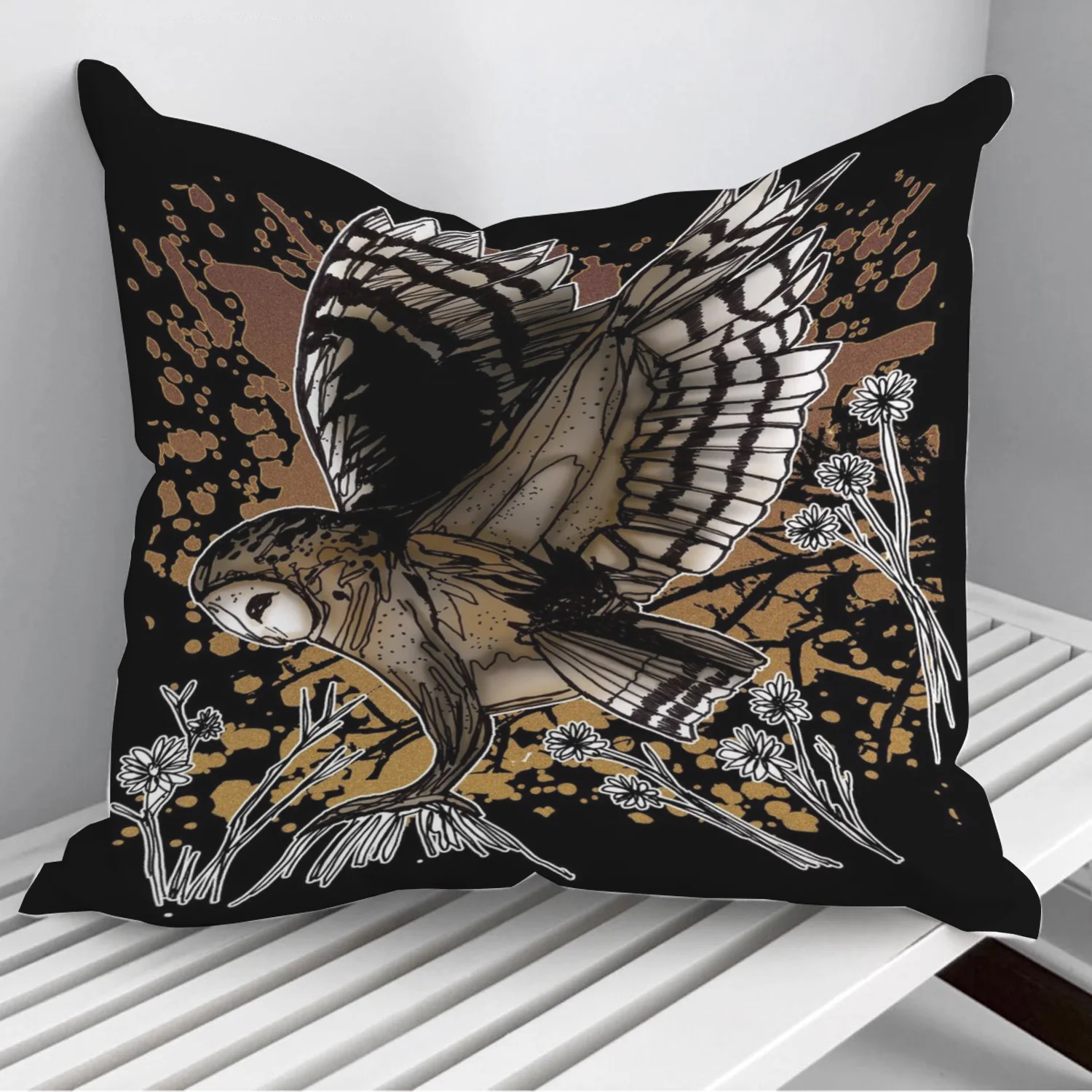 

Barn Owl Stance Throw Pillows Cushion Cover On Sofa Home Decor 45*45cm 40*40cm Gift Pillowcase Cojines Dropshipping