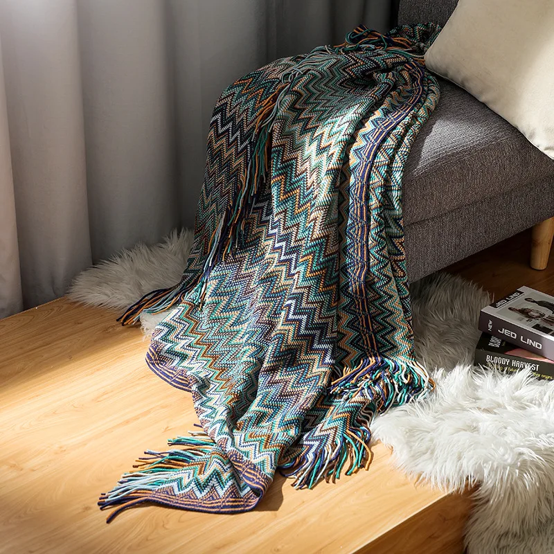 Bohemian blanket office autumn and winter nap blanket homestay bed end blanket Nordic ins wind thickened sofa blanket
Bohemian blanket office autumn and winter nap blanket homestay bed end blanket Nordic ins wind thickened sofa blanket