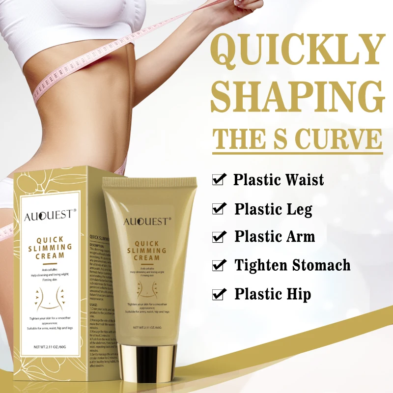 Auquest 60g Quick Slimming Fat Burning Body Cream Cellulite Remover Reducing Gel Massage Lotion Lose Weight Hot
Auquest 60g Quick Slimming Fat Burning Body Cream Cellulite Remover Reducing Gel Massage Lotion Lose Weight Hot