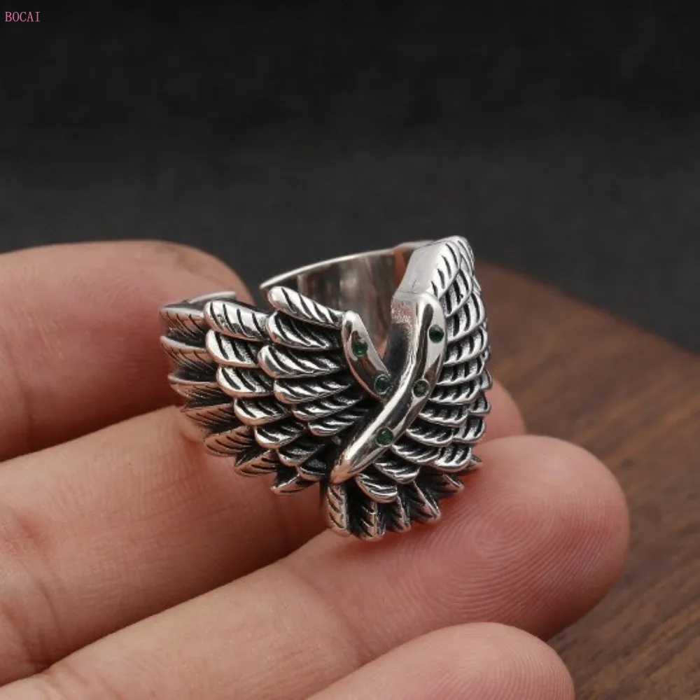 BOCAI S925 Sterling Silver Charm Rings Retro Personality Originality Temperament Pure Argentum Hand Ornaments Jewelry for Women
BOCAI S925 Sterling Silver Charm Rings Retro Personality Originality Temperament Pure Argentum Hand Ornaments Jewelry for Women