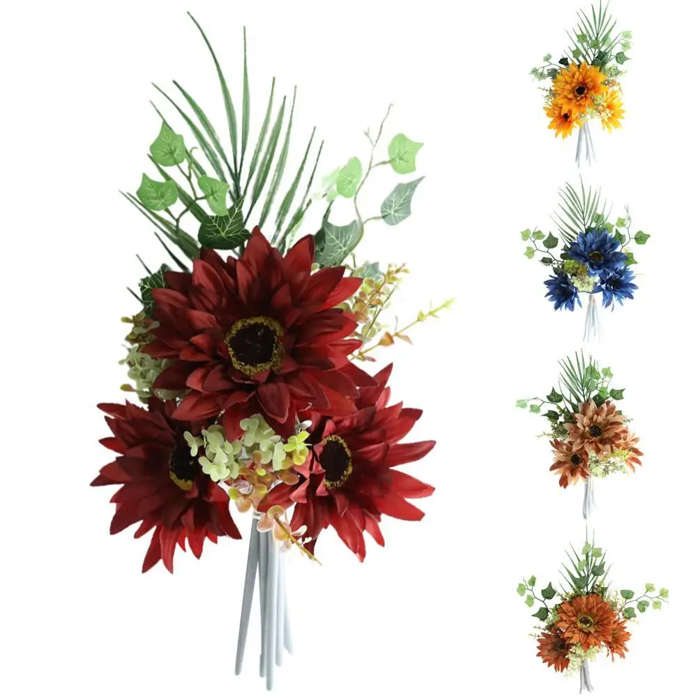 1 Bouquet DIY Faux Silk Artificial Flower Easy to Maintain Flower Delicately Cut Fake Sunflower Home Festival Wedding Decor
1 Bouquet DIY Faux Silk Artificial Flower Easy to Maintain Flower Delicately Cut Fake Sunflower Home Festival Wedding Decor