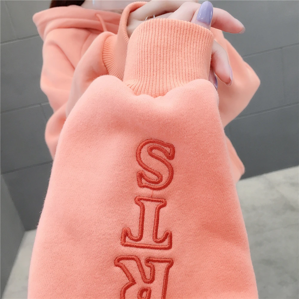 RXRXCOCO Oversized Hoodies Women Letter Winter Casual Loose Long Sleeve Pink Sweatshirt Solid Warm Pocket Hoodie Sweatshirt
RXRXCOCO Oversized Hoodies Women Letter Winter Casual Loose Long Sleeve Pink Sweatshirt Solid Warm Pocket Hoodie Sweatshirt