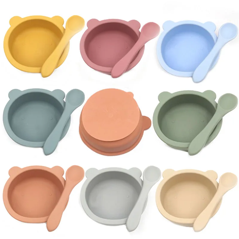 New Silicone Baby Feeding Bowl Tableware Waterproof Spoon Non-Slip Crockery Free Silicone Dishes for Baby Bowl Baby Plate
New Silicone Baby Feeding Bowl Tableware Waterproof Spoon Non-Slip Crockery Free Silicone Dishes for Baby Bowl Baby Plate