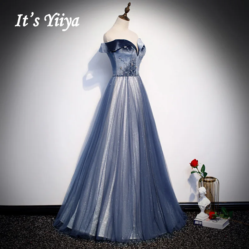 Evening Dress Long It's Yiiya AR511 Elegant Cystal Beading Formal Dresses Boat Neck Robe De Soiree Off Shoulder Evening Gown
Evening Dress Long It's Yiiya AR511 Elegant Cystal Beading Formal Dresses Boat Neck Robe De Soiree Off Shoulder Evening Gown