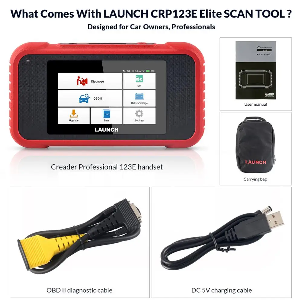 Считыватель кодов LAUNCH X431 CRP123E, диагностический сканер для Авто OBD, OBD2, ENG, ABS, подушки безопасности, SRS, передача, PK CRP123
Считыватель кодов LAUNCH X431 CRP123E, диагностический сканер для Авто OBD, OBD2, ENG, ABS, подушки безопасности, SRS, передача, PK CRP123