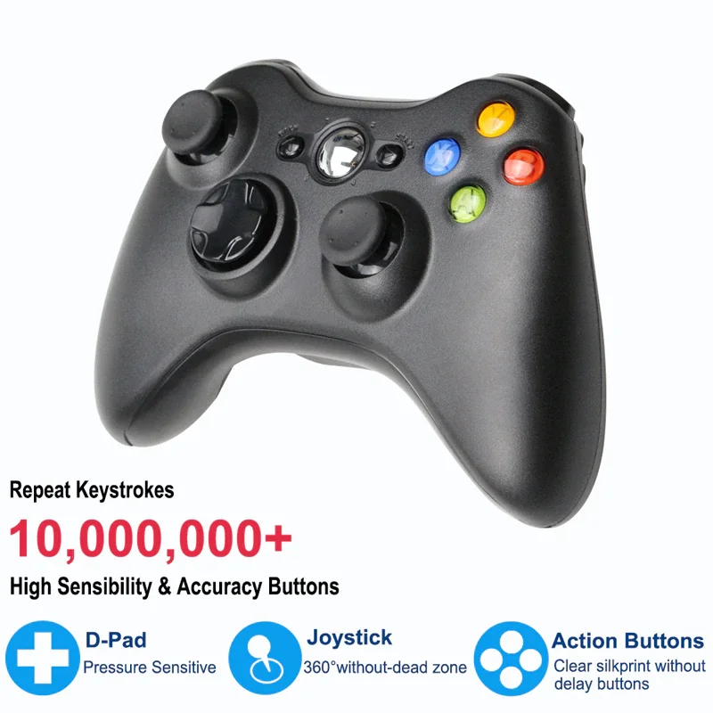 Remote Controller Gamepad Joystick Controller Wireless For Microsoft Xbox 360 With PC Receiver Wireless 2.4G
Remote Controller Gamepad Joystick Controller Wireless For Microsoft Xbox 360 With PC Receiver Wireless 2.4G