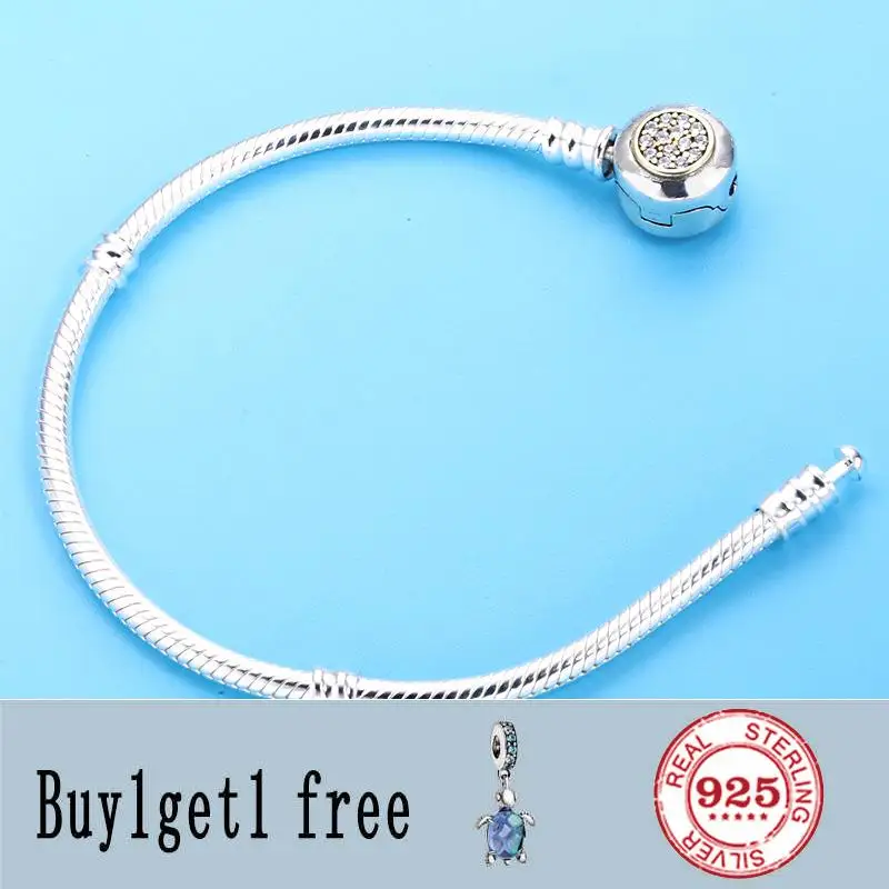 Original 925 Sterling Silver Momemts Two-tone Signature Snake Chain pan Bracelet Bangle Fit Women Bead Charm Jewelry
Original 925 Sterling Silver Momemts Two-tone Signature Snake Chain pan Bracelet Bangle Fit Women Bead Charm Jewelry