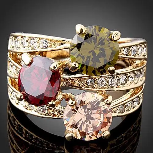 HOT SALES!!! Women's Luxury Cubic Zirconia Crystal 9K Gold Plated Ring Cocktail Party Jewelry Wholesale Dropshipping New Arrival
HOT SALES!!! Women's Luxury Cubic Zirconia Crystal 9K Gold Plated Ring Cocktail Party Jewelry Wholesale Dropshipping New Arrival