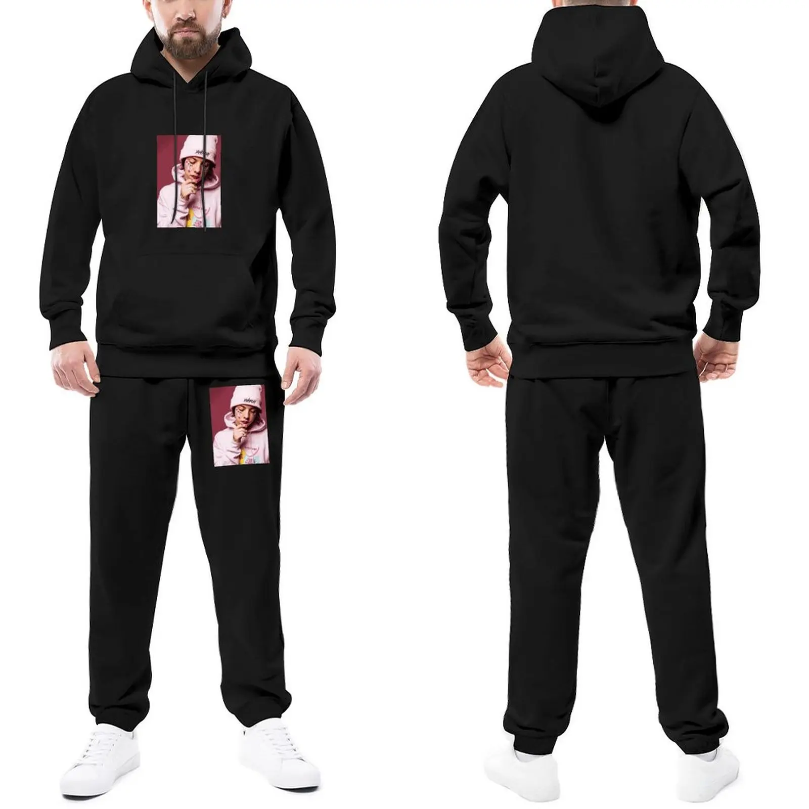 Lil Xan Tracksuit Set Lil Xan Male Sweatsuits Hip Hop Sweatpants and Hoodie Set Halloween
Lil Xan Tracksuit Set Lil Xan Male Sweatsuits Hip Hop Sweatpants and Hoodie Set Halloween