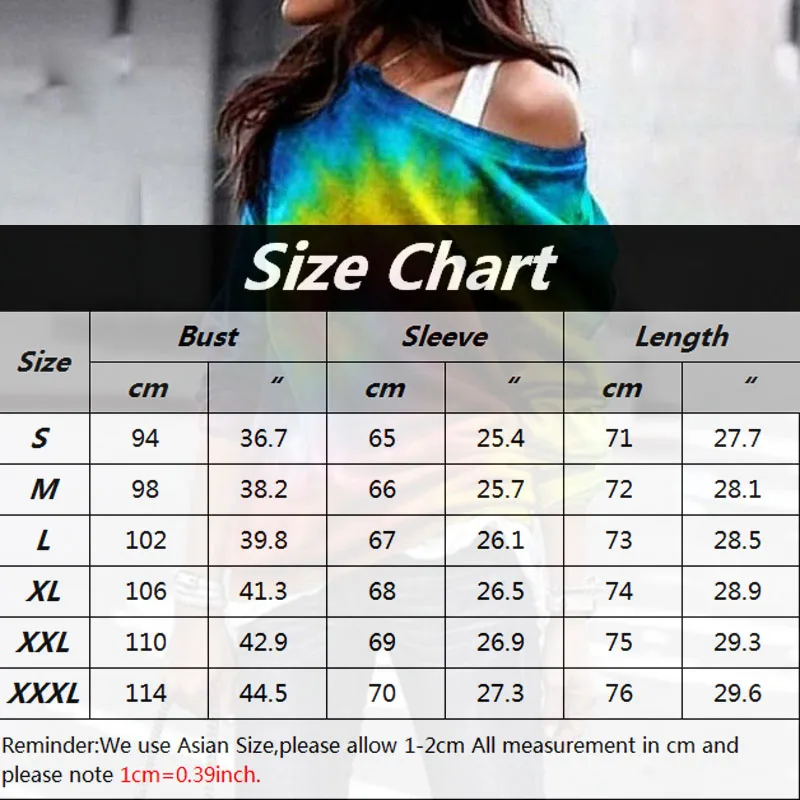 Autumn Winter Women Sweatshirt Tie Dye Print Long Sleeve Female Loose Harajuku Top 3 Colors Streetwear T-shirt Plus Size 3XL
Autumn Winter Women Sweatshirt Tie Dye Print Long Sleeve Female Loose Harajuku Top 3 Colors Streetwear T-shirt Plus Size 3XL