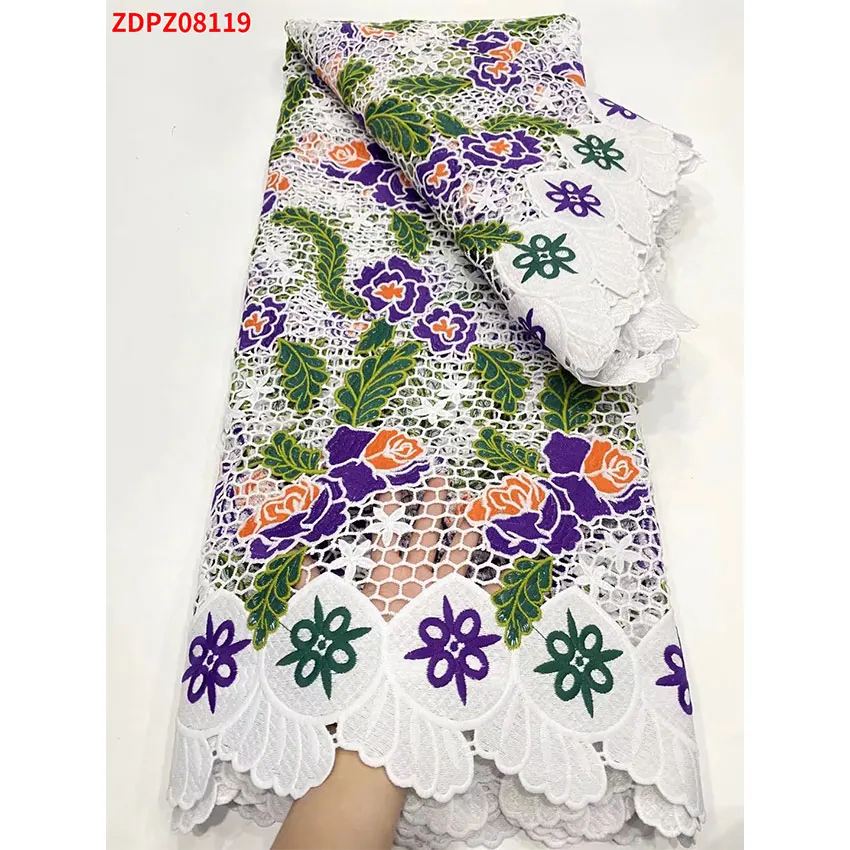 French Mesh Net Lace Fabric Fashion African Nigeria Multicolor water soluble Cloth 5 Yards/Lot ZDPZ08119
French Mesh Net Lace Fabric Fashion African Nigeria Multicolor water soluble Cloth 5 Yards/Lot ZDPZ08119