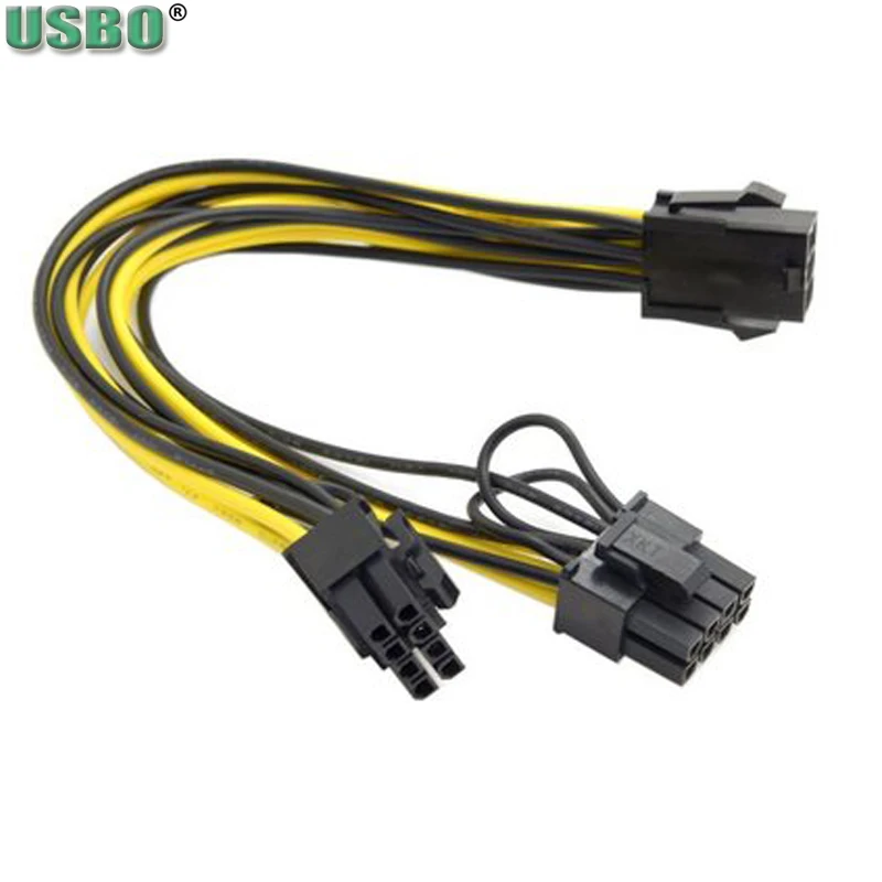 Female 18AWG 6pin to Dual 8pin Connector wire Harness graphics card power extension cable Desktop power supply Lines
Female 18AWG 6pin to Dual 8pin Connector wire Harness graphics card power extension cable Desktop power supply Lines