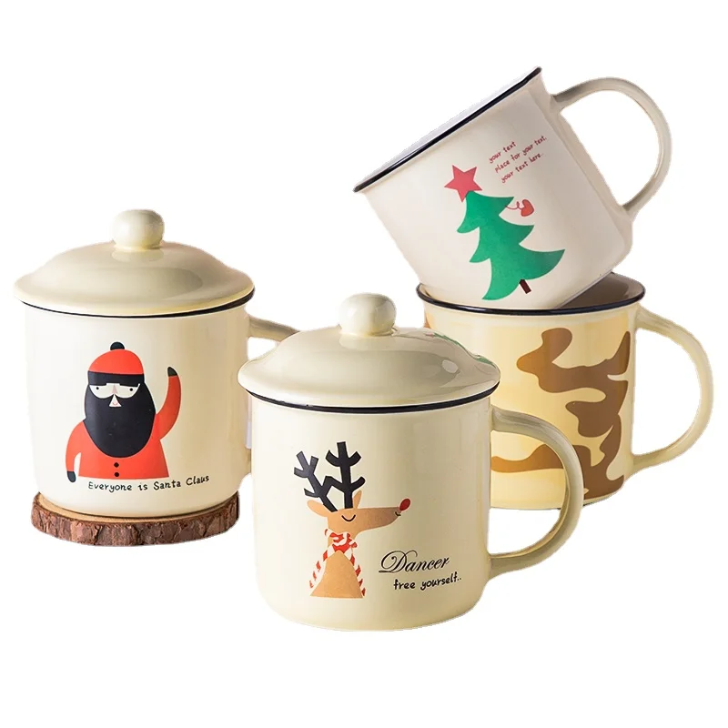 Vintage Coffee Cup Set Ceramic Cartoon with Lid with Handle Bubble Tea Mug Eco Friendly Best Friend Travel Utensilios Para Casa
Vintage Coffee Cup Set Ceramic Cartoon with Lid with Handle Bubble Tea Mug Eco Friendly Best Friend Travel Utensilios Para Casa