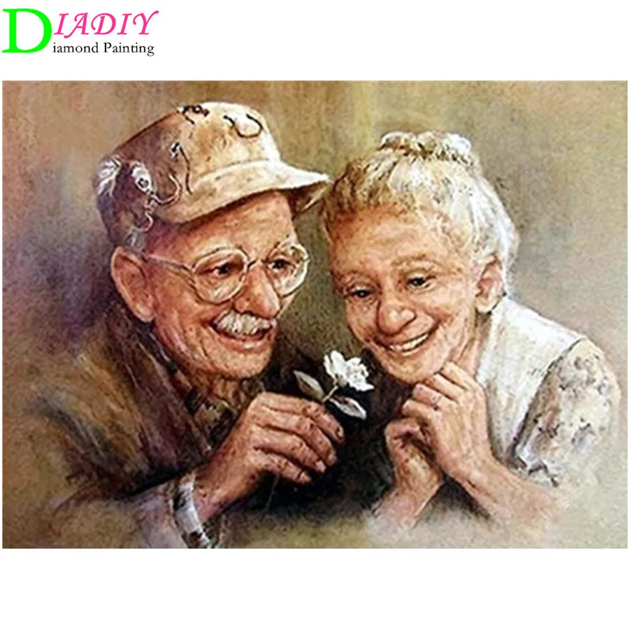 5D DIY Diamond Painting Old Couple Full Square Rhinestone Portrait Diamond Embroidery Cross Stitch Mosaic Home Decor
5D DIY Diamond Painting Old Couple Full Square Rhinestone Portrait Diamond Embroidery Cross Stitch Mosaic Home Decor