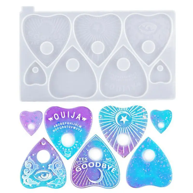 DIY Epoxy Resin Divination Board Triangle Ouija Silicone Mold Jewelry Fillings Pendant Accessory Charms Handmade Cabochon Mould
DIY Epoxy Resin Divination Board Triangle Ouija Silicone Mold Jewelry Fillings Pendant Accessory Charms Handmade Cabochon Mould