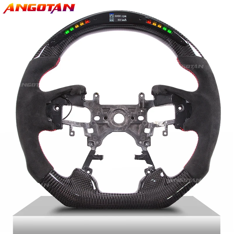 

Steering Wheel Fit For Honda accord 9th 2013-2017 Carbon Fiber LED Itlay Alcantara Car Steering Wheel