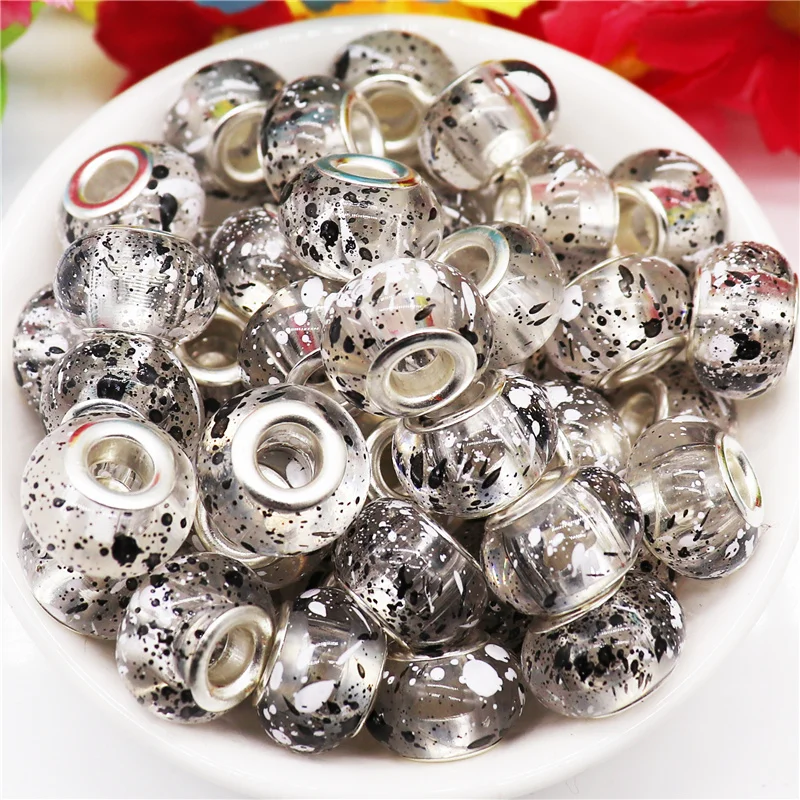 10Pcs Handmade Colorful Flower Large Hole European Spacer Beads Charms Fit Pandora Bracelet Snake Chain DIY Women Crafts Jewelry
10Pcs Handmade Colorful Flower Large Hole European Spacer Beads Charms Fit Pandora Bracelet Snake Chain DIY Women Crafts Jewelry