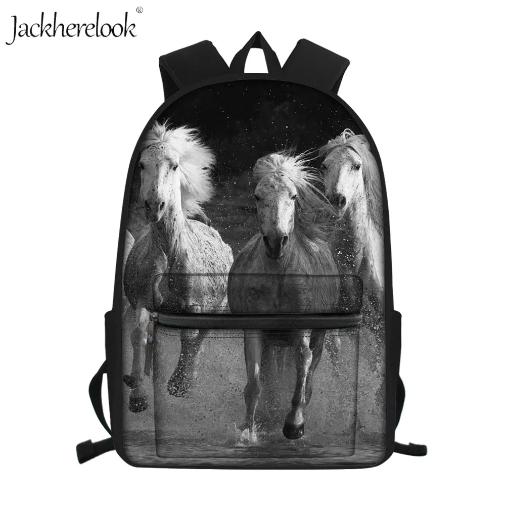 Школьный рюкзак Jackherelook с принтом серой лошади, Детский рюкзак с объемными сумасшедшими лошадьми для старшей и младшей начальной школы
Школьный рюкзак Jackherelook с принтом серой лошади, Детский рюкзак с объемными сумасшедшими лошадьми для старшей и младшей начальной школы
