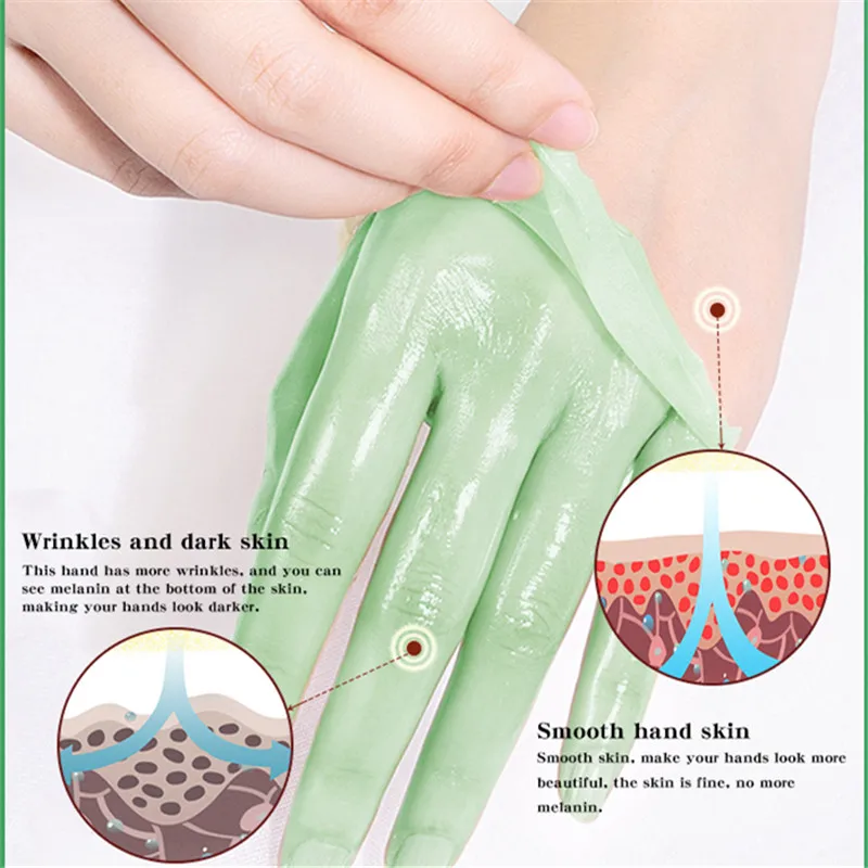 Green Tea Hand Mask Hand Wax Whitening Skin Moisturizing Repair Exfoliating Calluses Anti-Aging Hand Skin Treatment Cream 50g
Green Tea Hand Mask Hand Wax Whitening Skin Moisturizing Repair Exfoliating Calluses Anti-Aging Hand Skin Treatment Cream 50g