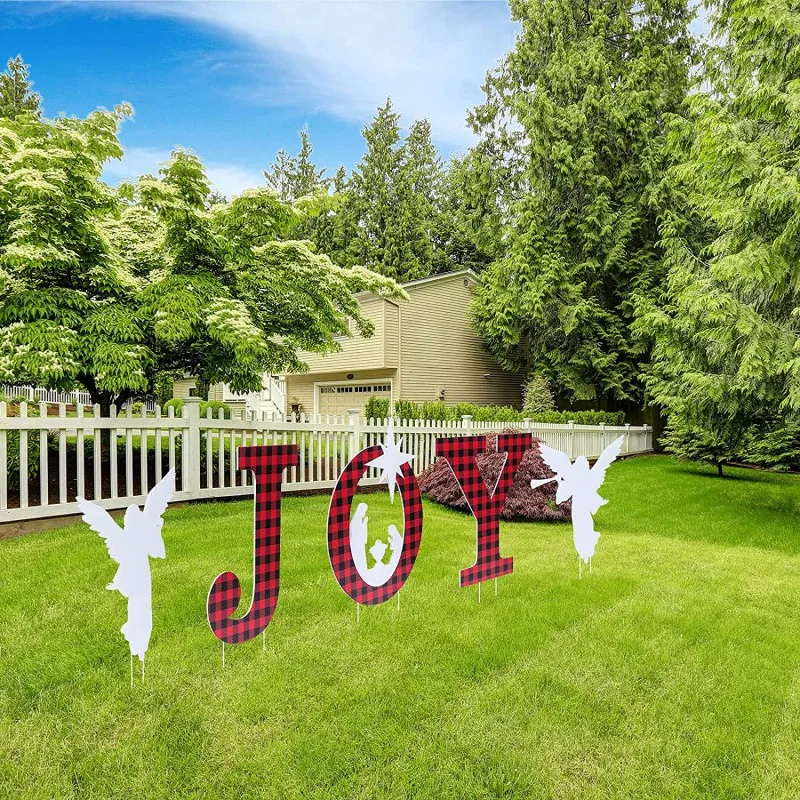 5PCS Christmas JOY Stakes Nativity Scene Outdoor Garden Decorations Joy Trumpeting Angel Yard Sign Holy Winter Holiday Decor
5PCS Christmas JOY Stakes Nativity Scene Outdoor Garden Decorations Joy Trumpeting Angel Yard Sign Holy Winter Holiday Decor