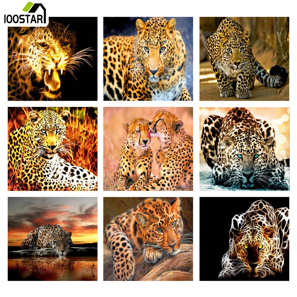 5D DIY Diamond Painting Animal Leopard Set Full Drill Square Diamond Embroidery Mosaic Picture of Rhinestones Home Decor Gift
5D DIY Diamond Painting Animal Leopard Set Full Drill Square Diamond Embroidery Mosaic Picture of Rhinestones Home Decor Gift