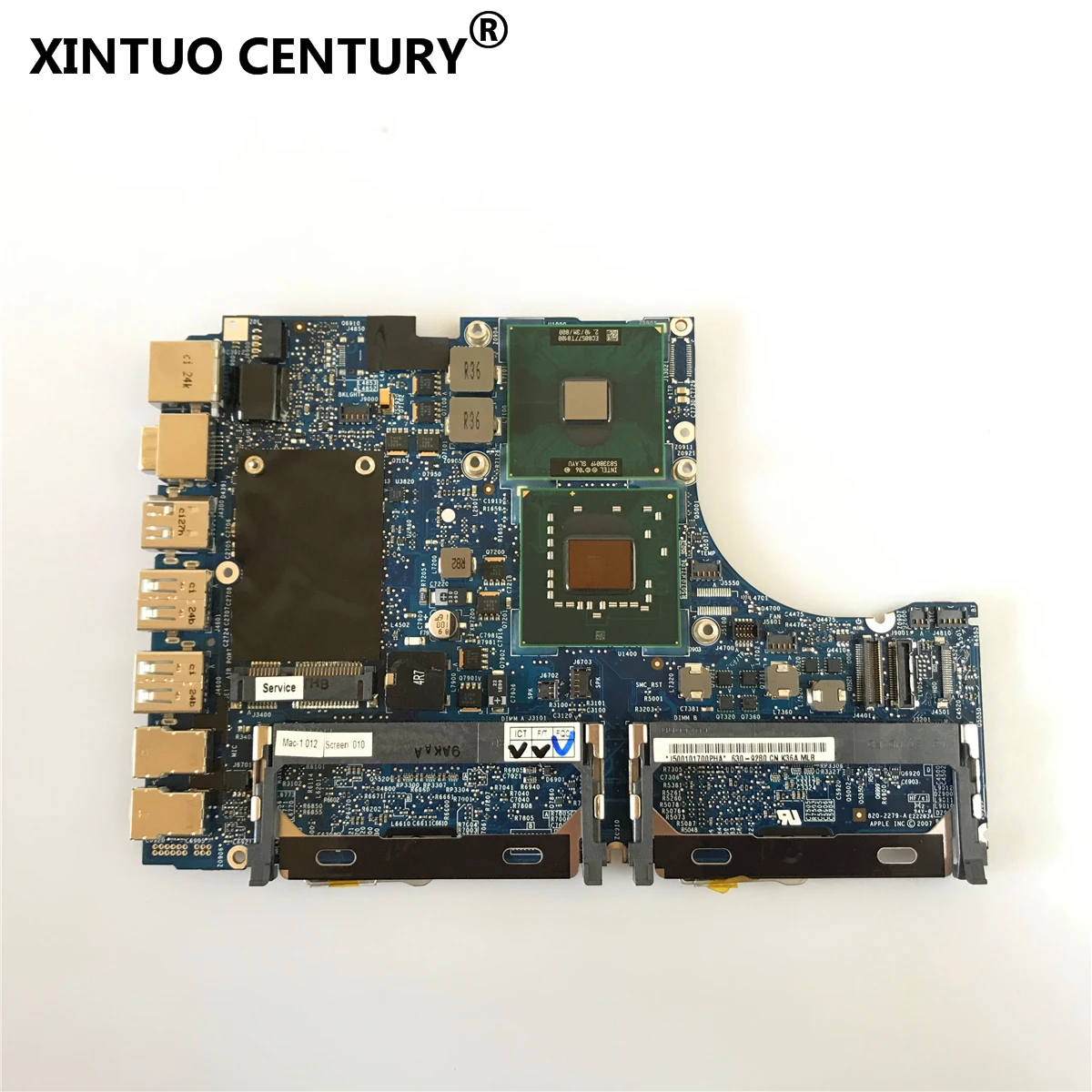 Материнская плата 820-2279-A для Apple Macbook A1181, материнская плата для ноутбука 13,3 дюйма 661-4708 661-4709 MB402CH/A MB402LL MB403LL T7300 T8100 2,1 ГГц 965GM
Материнская плата 820-2279-A для Apple Macbook A1181, материнская плата для ноутбука 13,3 дюйма 661-4708 661-4709 MB402CH/A MB402LL MB403LL T7300 T8100 2,1 ГГц 965GM