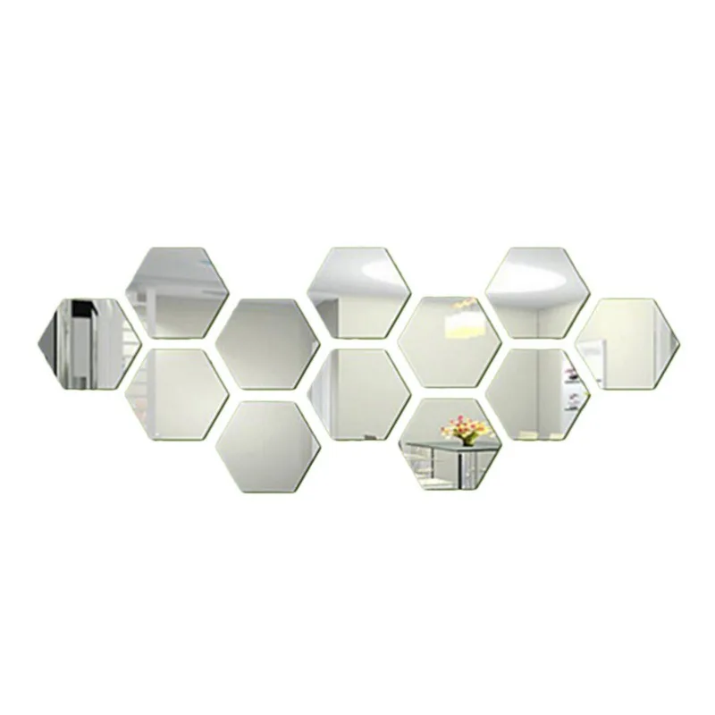 12PCS Acrylic Mirror Wall Stickers Self Adhesive Removable Hexagonal Decorative Mirror Sheet For Home Living Room Bedroom Decors
12PCS Acrylic Mirror Wall Stickers Self Adhesive Removable Hexagonal Decorative Mirror Sheet For Home Living Room Bedroom Decors