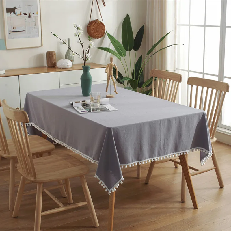 Cotton Tablecloth Decorative Tablecloth With Tassel Dining Table Cover Coffee Tea Table Cloth Rectangular Tablecloth Solid Color
Cotton Tablecloth Decorative Tablecloth With Tassel Dining Table Cover Coffee Tea Table Cloth Rectangular Tablecloth Solid Color