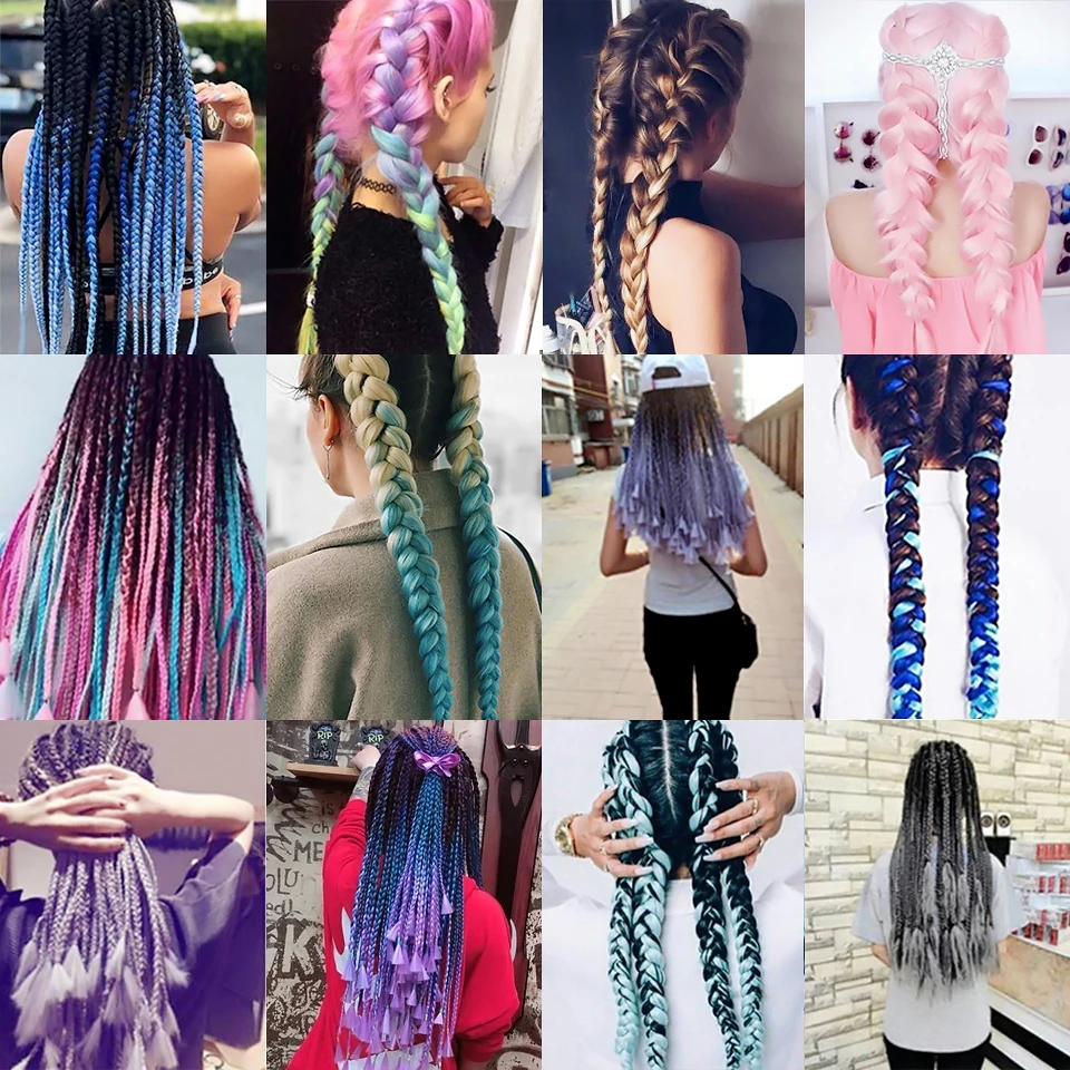DIFEI 82inch Synthetic Long Jumbo Braids Hair 165g/Pack Hair Pink Blue Braiding Hair Extensions Crochet Hair for Women
DIFEI 82inch Synthetic Long Jumbo Braids Hair 165g/Pack Hair Pink Blue Braiding Hair Extensions Crochet Hair for Women