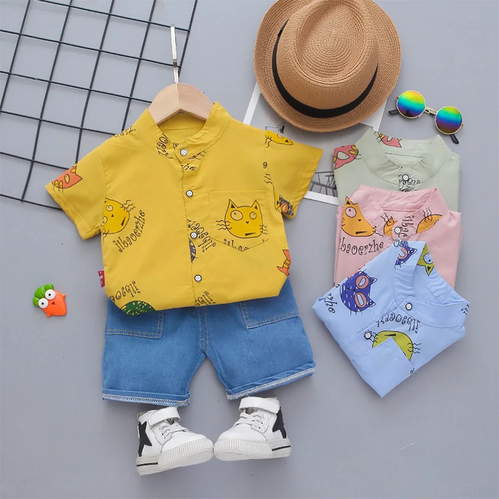 Kids Clothes Set Baby Boy Summer Costume Birthday Designer Kawaii Boutique Free Shipping Outfits Animal Short Shirt+Jeans 2pcs
Kids Clothes Set Baby Boy Summer Costume Birthday Designer Kawaii Boutique Free Shipping Outfits Animal Short Shirt+Jeans 2pcs