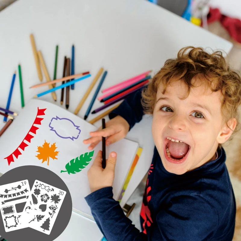 24 Pack Journal Planner Stencils, Reusable Bullet Stencils Set for A5 Notebook & Most Journals, Includes Letter Stencil
24 Pack Journal Planner Stencils, Reusable Bullet Stencils Set for A5 Notebook & Most Journals, Includes Letter Stencil