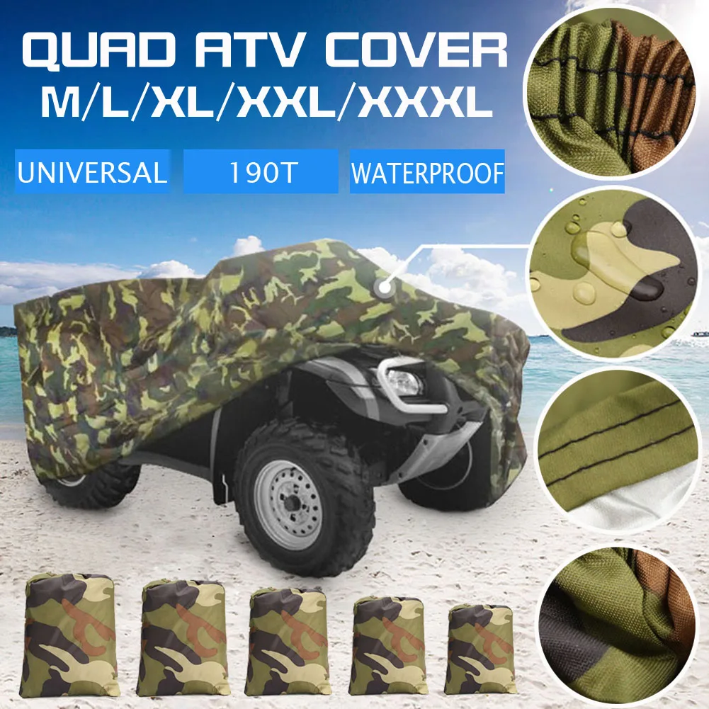 Universal 190T Camouflage Waterproof Motorcycle Cover Quad ATV Vehicle Scooter Motorbike Cover M L XL XXL XXXL
Universal 190T Camouflage Waterproof Motorcycle Cover Quad ATV Vehicle Scooter Motorbike Cover M L XL XXL XXXL