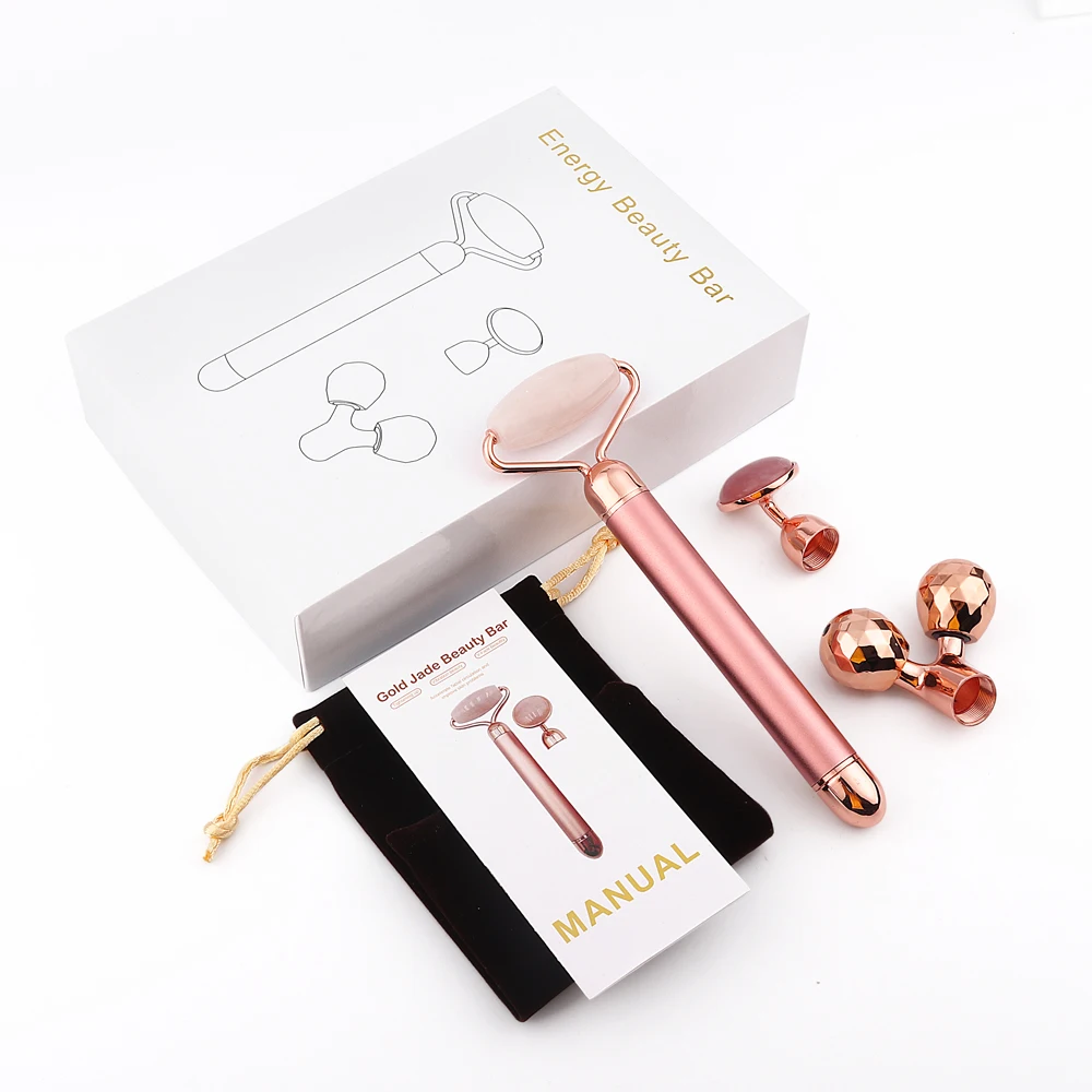 3 in 1 Vibrating Jade Roller, Jade Eye Press Set. Electric Facial Massager, For Skin Tighten And Firming
3 in 1 Vibrating Jade Roller, Jade Eye Press Set. Electric Facial Massager, For Skin Tighten And Firming